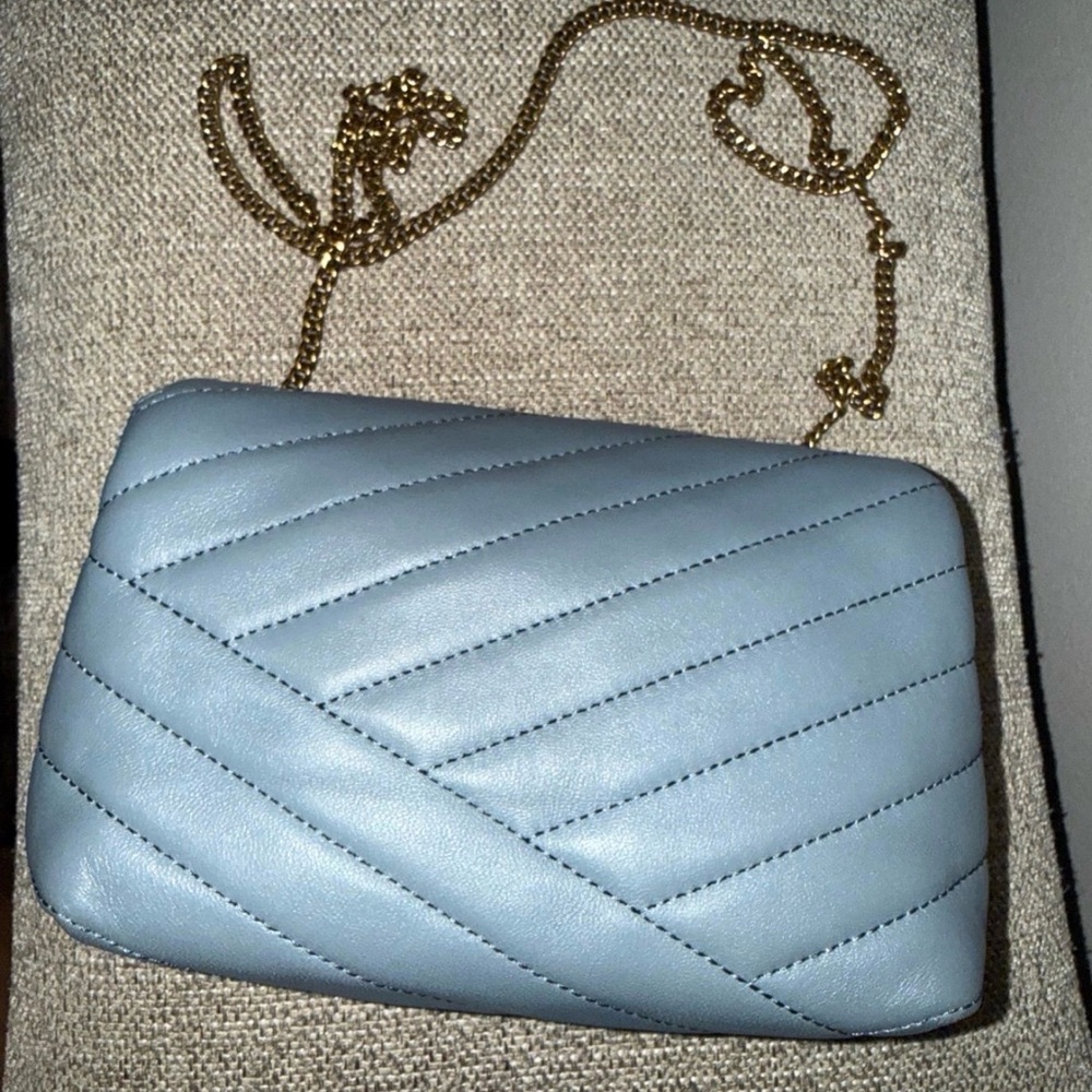 $428 TORY BURCH Rainwater KIRA CHEVRON MINI BAG Crossbody - Picture 9 of 11